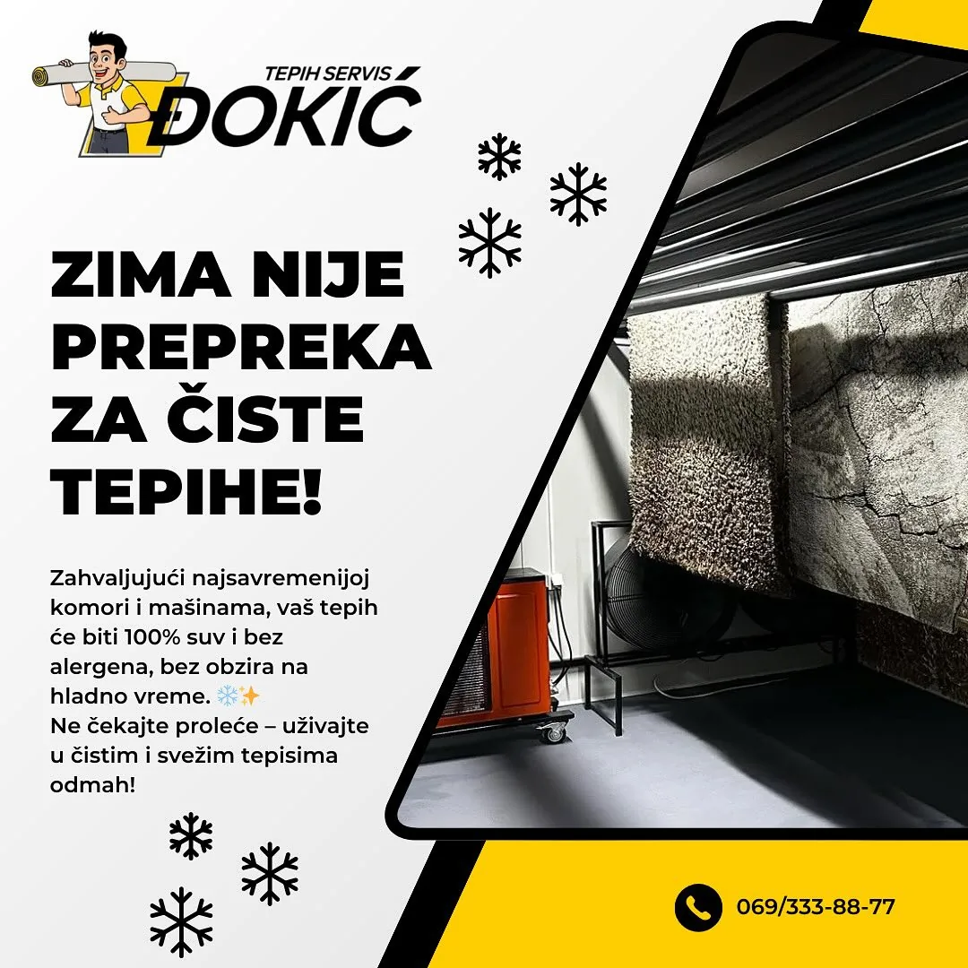 Zima nije prepreka za čiste tepihe